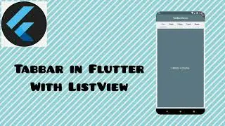 Tabbar with TabController  | Flutter