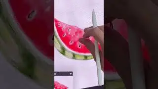 🍉 Procreate Watercolor Magic: Juicy Watermelon for Beginners 🍉 😍 #shorts #procreatetutorial #ipadart