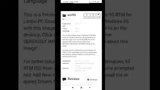 How to Install Windows 95 on Smartphone Part 1 | LIMBO PC EMULATOR