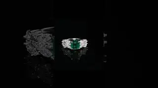 Jewelryay-Asscher Engagement Ring 7*7mm 925 Silver Zircon #diamond #ring #enagementring #zircons