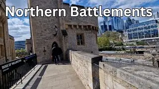 View Out To The North - The Tower Of London Northern Battlements 🏰🧭