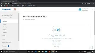 Introduction to CSS3 || Week 4 || Peer-graded Assignment || Coursera