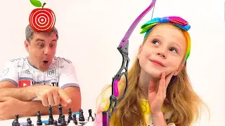 Nastya e papai passam o dia juntos. Coleção de novas histórias para crianças