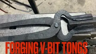 Forging v-bit tongs