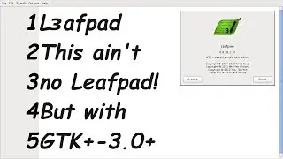 Lɜafpad, this ain't no Leafpad!