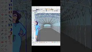 Fastest way to create a framework model #framework #sketchupvray #framemodel   #radialarchitect