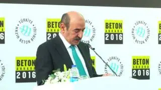 Çevre ve Şehircilik Bakanlığı Müsteşar Yardımcısı Mücahit Demirtaş'ın Beton 2016 Fuarı konuşması