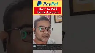 #PayPal Main Current Account Addition and Linking | How to Link #Bank Account to PayPal India