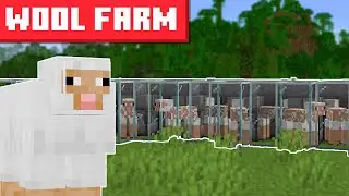 Minecraft Sheep Wool Farm 1.21.11 - 26.1+ - EASY DESIGN