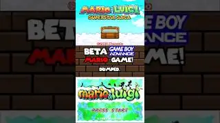 MARIO PROTOTYPE - E3 Mario & Luigi: Superstar Saga #shorts #mario #gameboy