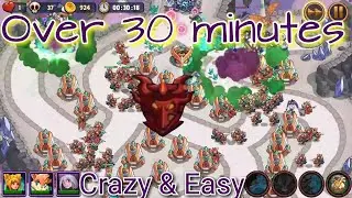 Realm Defense  World 4 Endless Mode over 30 min - Crazy Tactic