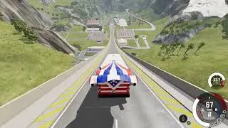 Steep and Dangerous MOUNTAIN driving in the game BeamNG Drive