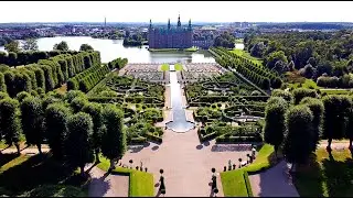 Denmark. Frederiksborg Castle. Drone Video