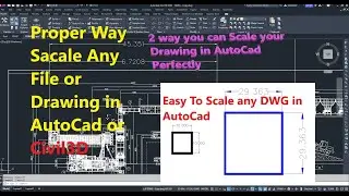 how to Scale any Drawing in AutoCAD or Civil 3d
