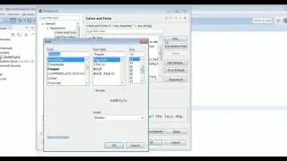 How to change font and font size in Eclipse for Java text editors?
