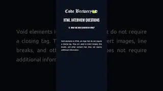 12. What are void elements in HTML?