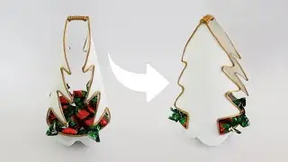 DULCERA NAVIDEÑA CON BOTELLA PET RECICLADA | Muy fácil de hacer DIY
