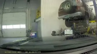 Crashed into lift at Dealer