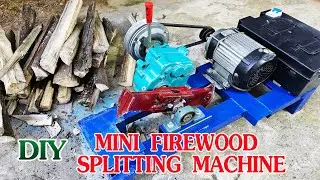 DIY Mini FireWood Splitting Machine using Reducer motor 750W 60V