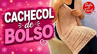 COMO HACER LA BUFANDA a crochet CON BOLSILLOS