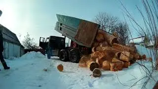 На камазе по узким дачным улочкам