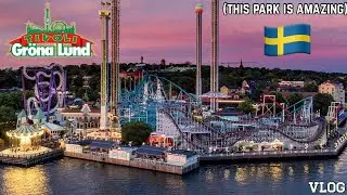 Is This The Most COMPACT Amusement Park Ever? Gröna Lund - Stockholm, Sweden | VLOG [2023]