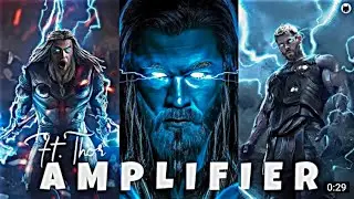 THOR ATTITUDE STATUS || Thor Edit || AMPLIFIER #xml #thor #trending
