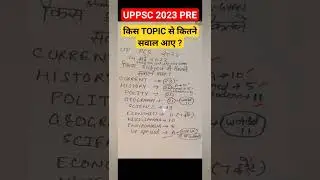 uppcs 2023 me kis subject se kitne question aye uppsc topic section weightage analysis