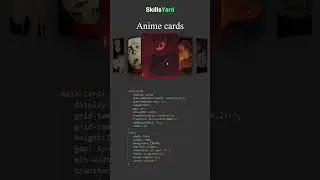 CSS anime cards 