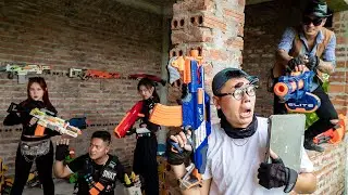 3T Nerf War : Captain SEAL X Warriors Nerf Guns Fight Dr Ken Crazy Difficult Raid