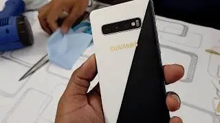 Черно-белый Samsung S10 plus Уловка с ламинированием
