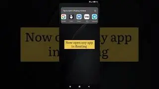 Floating Window shortcut 🔥🤯😨 