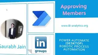 Approve members in Linkedin groups Power Automate Desktop web recorder