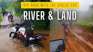 Off road with the Xpulse 200 - Testing Xpulse 200 on Extreme Offroad - River crossing 🏞️
