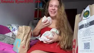McDonald's stuffing | I was caught by neighbor! 😳🐷