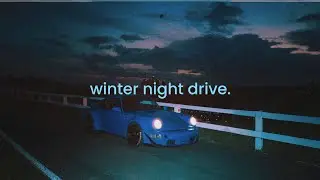 winter night drive.