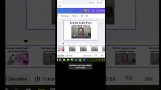 Extract audio from video in Canva with one click! 
