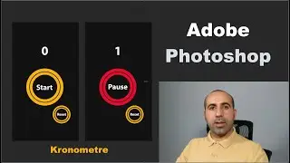 Adobe Photoshop ta Kronometre Uygulaması Tasarlama ve Export Adımları 4K