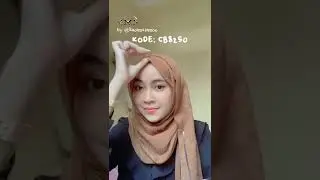 Hijab Shawl Crinkle Style + Kacamata 