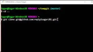 How to clone a repository using Git Bash tool | GitHUB 