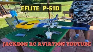 EFLITE P-51D MUSTANG, GUSTY CROSSWIND FLIGHT #warbirds #aircraft #rc