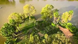 Yarkon Park's lake by DJI Phantom 3 adv.