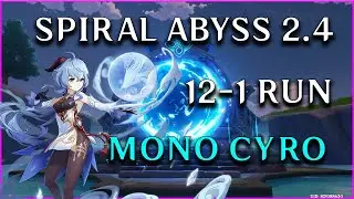 Ganyu 2.4 Spiral Abyss Run 12-1 Second half with F2P support items