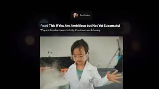 Read This if You Are Ambitious but Not Yet Successful