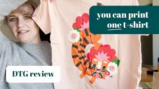 Turning art into a t shirt with DTG printing. My review and experience. The Print Bar. #digitalart