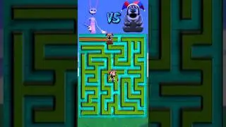 Jax saves Pomni VS Freddy Fazbear in the maze