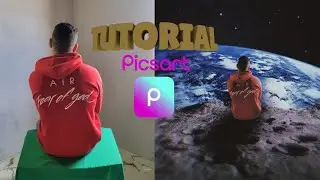 tutorial photo edit PicsArt #moon #space #earth phone #photoshop #edit #tutorial