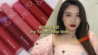 ROMAND favorite lip tints🎐 zero velvet tint & juicy lasting tint | romand果汁唇釉&丝绒唇釉&新品 口红试色