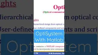 Design and analysis of optical fiber communication system withMatlab