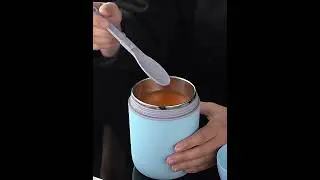 Thermal Lunch Box Insulated Food Container With Foldable Spoon